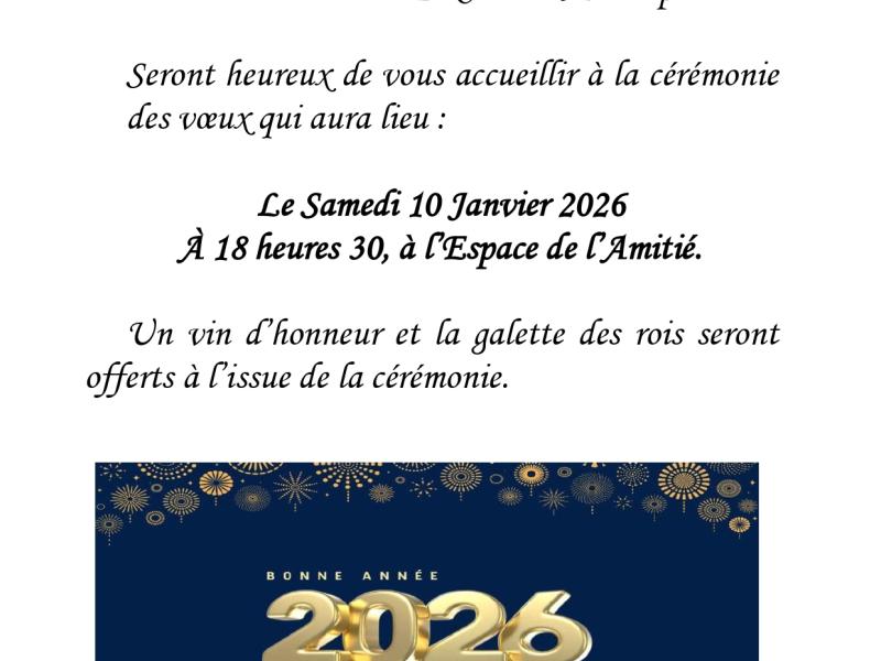 Cérémonie des voeux 2026